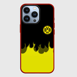 Чехол для iPhone 13 Pro Borussia fire fc, цвет: 3D-красный