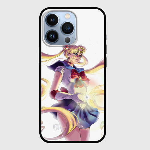 Чехол iPhone 13 Pro Сейлор Мун Sailor Moon / 3D-Черный – фото 1