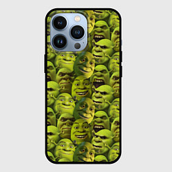 Чехол iPhone 13 Pro Шрек - паттерн