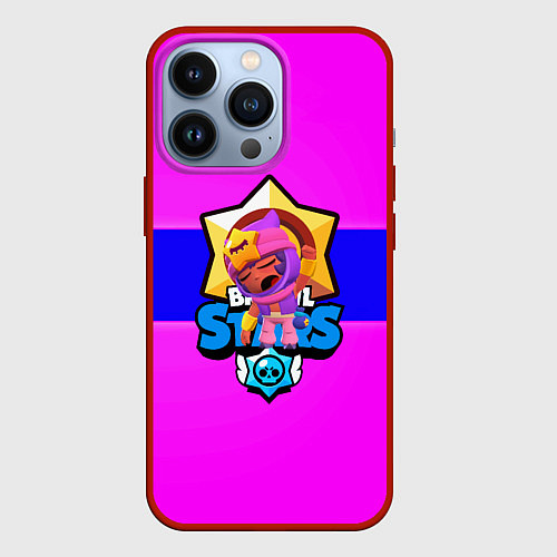 Чехол iPhone 13 Pro Brawl stars sandy / 3D-Красный – фото 1