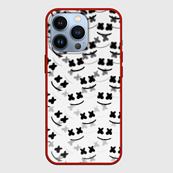 Чехол для iPhone 13 Pro Marshmello dj pattern, цвет: 3D-красный