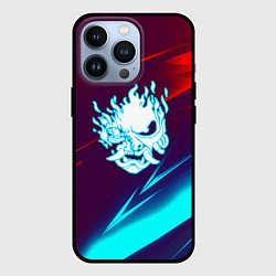 Чехол iPhone 13 Pro Samurai geometry stripes neon