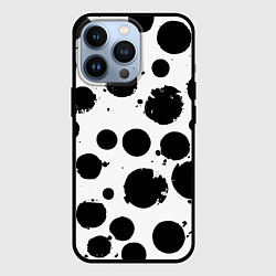 Чехол iPhone 13 Pro Abstract black blots - ai art fantasy