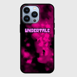 Чехол для iPhone 13 Pro Undertale pink game, цвет: 3D-черный