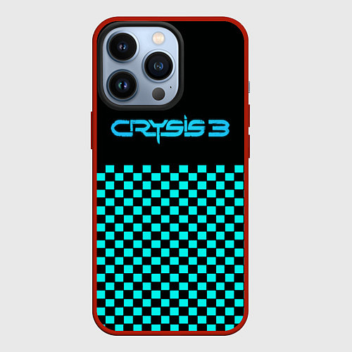Чехол iPhone 13 Pro Crysis logo crytek / 3D-Красный – фото 1