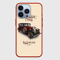 Чехол для iPhone 13 Pro Классические автомобили LaSalle, цвет: 3D-красный