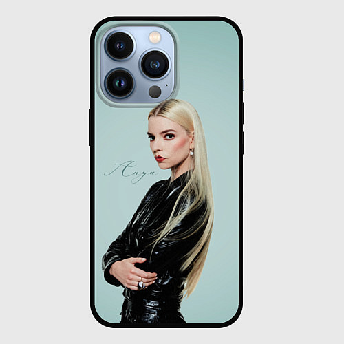 Чехол iPhone 13 Pro Anya Taylor - Joy - actress / 3D-Черный – фото 1
