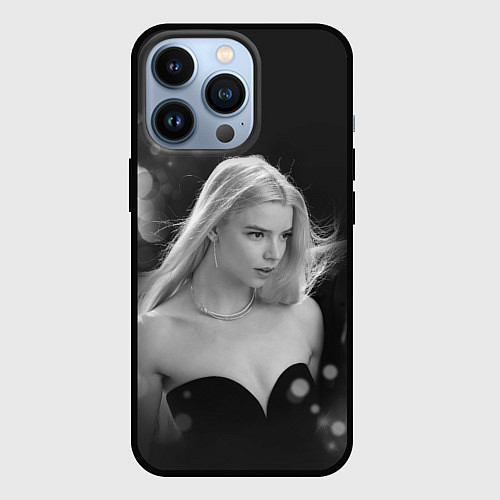 Чехол iPhone 13 Pro Actress - Anya Taylor - Joy / 3D-Черный – фото 1