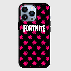 Чехол iPhone 13 Pro Fortnite snowflake pattern