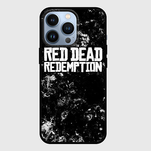 Чехол iPhone 13 Pro Red Dead Redemption black ice / 3D-Черный – фото 1