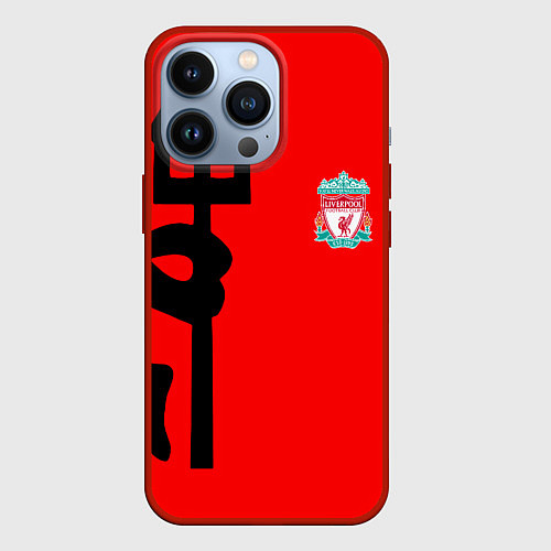 Чехол iPhone 13 Pro Liverpool fc sport steel / 3D-Красный – фото 1