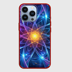 Чехол iPhone 13 Pro Космический закрученный узор-лотос: энергия вселен