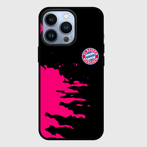 Чехол iPhone 13 Pro Бавария Мюнхен краски / 3D-Черный – фото 1