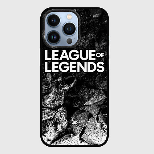 Чехол iPhone 13 Pro League of Legends black graphite / 3D-Черный – фото 1