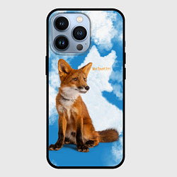 Чехол для iPhone 13 Pro Лисёнок - Мой дикий друг, цвет: 3D-черный