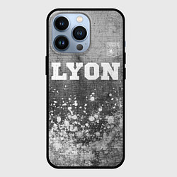 Чехол для iPhone 13 Pro Lyon - grey gradient посередине, цвет: 3D-черный