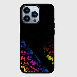 Чехол iPhone 13 Pro Marshmello neon dj