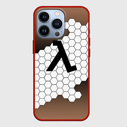 Чехол для iPhone 13 Pro Half life соты, цвет: 3D-красный