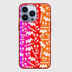 Чехол iPhone 13 Pro Marshmello rainbow