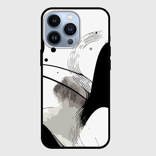 Чехол iPhone 13 Pro Нейросеть создала пейзаж / 3D-Черный – фото 1