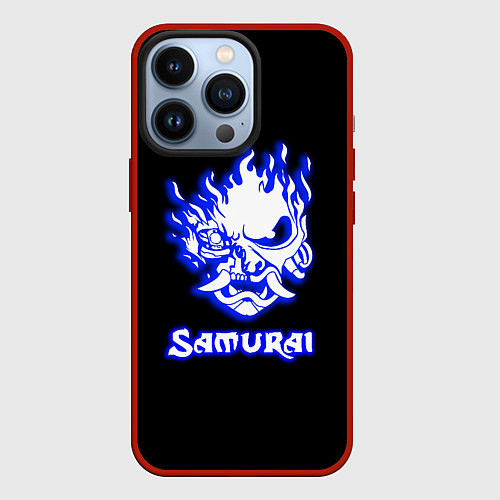 Чехол iPhone 13 Pro Samurai logo ghost / 3D-Красный – фото 1