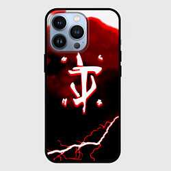 Чехол iPhone 13 Pro Doom storm logo