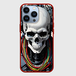 Чехол iPhone 13 Pro Cool cyber skull - ai art fantasy