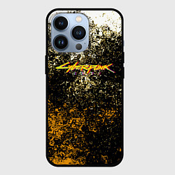 Чехол iPhone 13 Pro Cyberpunk текстура краски