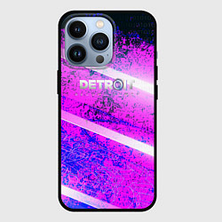 Чехол для iPhone 13 Pro Detroit become human neon, цвет: 3D-черный