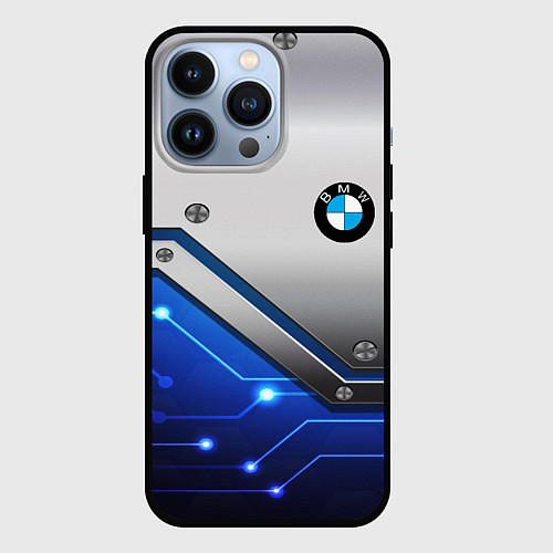 Чехол iPhone 13 Pro BMW geometry nano / 3D-Черный – фото 1