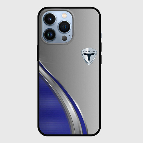 Чехол iPhone 13 Pro Tesla abstraction auto / 3D-Черный – фото 1
