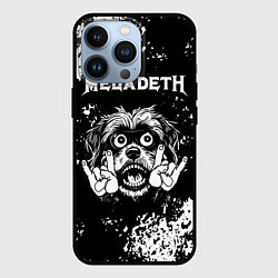 Чехол iPhone 13 Pro Megadeth рок пес