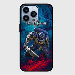 Чехол iPhone 13 Pro Warhammer 40000 space marine 2 ультрамарин