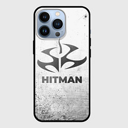 Чехол для iPhone 13 Pro Hitman - white gradient, цвет: 3D-черный