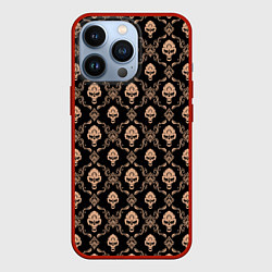 Чехол iPhone 13 Pro Череп - паттерн