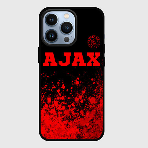 Чехол iPhone 13 Pro Ajax - red gradient посередине / 3D-Черный – фото 1