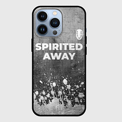 Чехол для iPhone 13 Pro Spirited Away - grey gradient посередине, цвет: 3D-черный