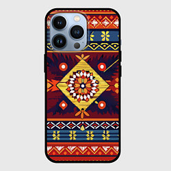 Чехол для iPhone 13 Pro Стиль советского ковра узоры и орнамент, цвет: 3D-черный