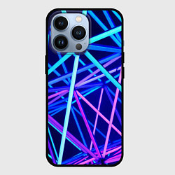 Чехол iPhone 13 Pro Неоновая текстура геометрия