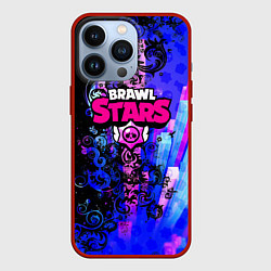 Чехол iPhone 13 Pro Brawl stars neon abstraction