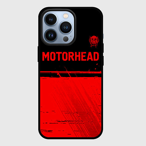 Чехол iPhone 13 Pro Motorhead - red gradient посередине / 3D-Черный – фото 1