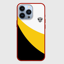 Чехол для iPhone 13 Pro Сокрушу пред ним врагов его малый черный герб Нико, цвет: 3D-красный