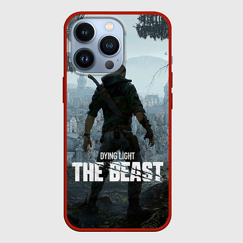Чехол iPhone 13 Pro Кайл Крейн Dying light the beast / 3D-Красный – фото 1