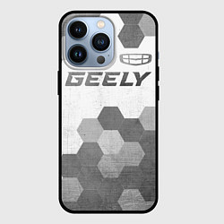 Чехол iPhone 13 Pro Geely - white gradient посередине