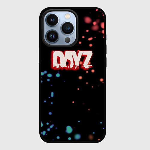 Чехол iPhone 13 Pro Dayz краски боке / 3D-Черный – фото 1