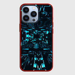 Чехол для iPhone 13 Pro Эффект погружения, цвет: 3D-красный