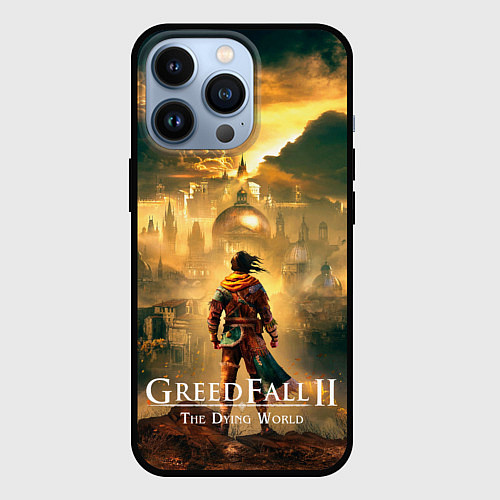 Чехол iPhone 13 Pro Герой Greedfall 2 the dying world / 3D-Черный – фото 1
