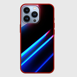 Чехол iPhone 13 Pro Неоновые линии текстура