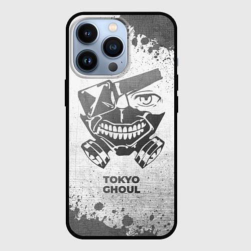 Чехол iPhone 13 Pro Tokyo Ghoul - white gradient / 3D-Черный – фото 1