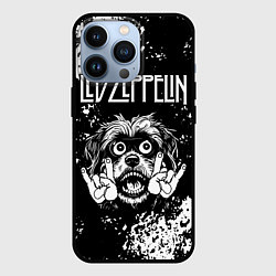 Чехол для iPhone 13 Pro Led Zeppelin рок пес, цвет: 3D-черный